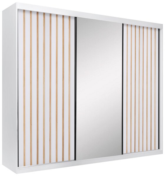 SKRIŇA S POSUVNÝMI DVERAMI, biela, 250/215/59,5 cm P & B - Skrine, Online Only