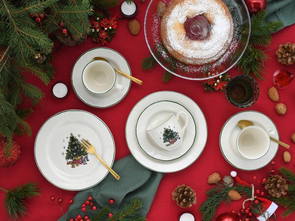 KÁVOVÝ SERVIS Tannenbaum bunt 18-dielne Creatable - Jedálenské sety, Online Only