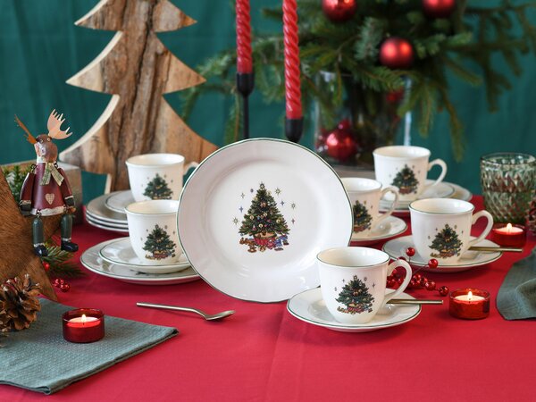 KÁVOVÝ SERVIS Tannenbaum bunt 18-dielne Creatable - Jedálenské sety, Online Only