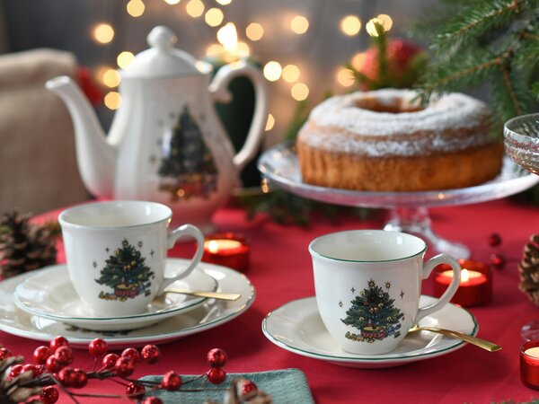 KÁVOVÝ SERVIS Tannenbaum bunt 18-dielne Creatable - Jedálenské sety, Online Only