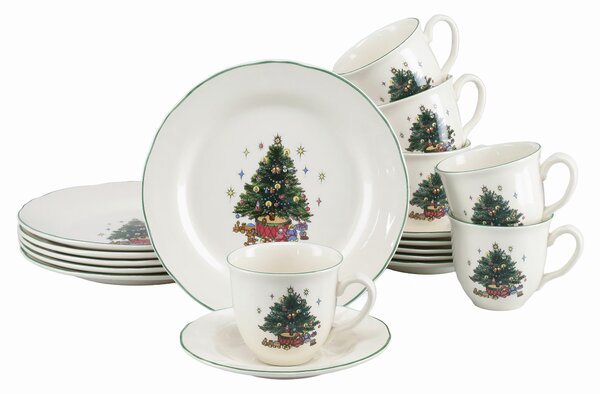 KÁVOVÝ SERVIS Tannenbaum bunt 18-dielne Creatable - Jedálenské sety, Online Only