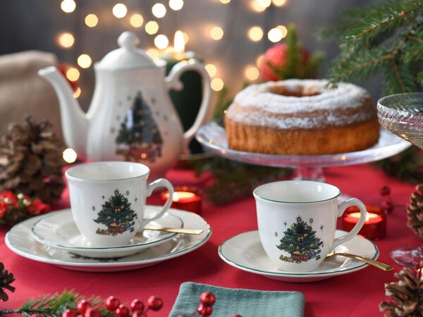 KÁVOVÝ SERVIS Tannenbaum bunt 18-dielne Creatable - Jedálenské sety, Online Only