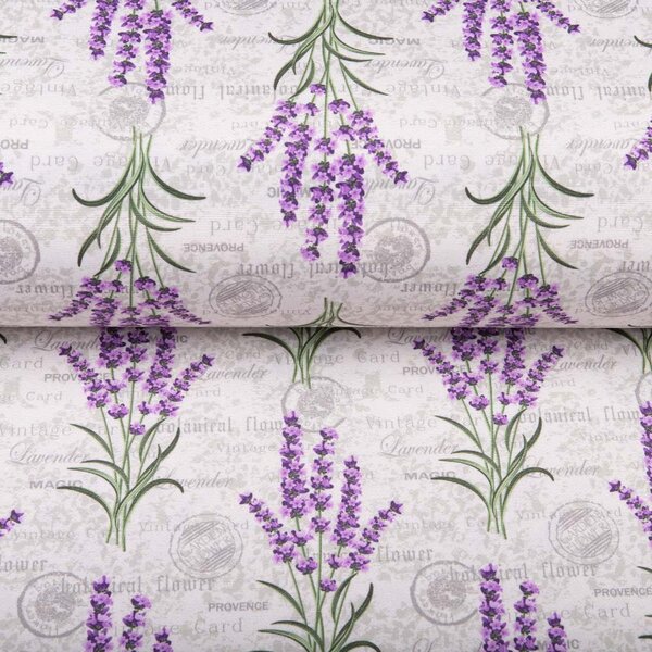 Dekoračná látka PML-033 Provence levandule - šírka 150 cm