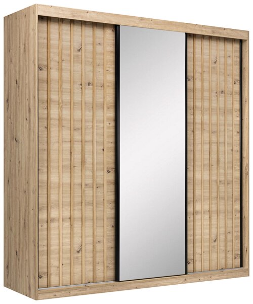 SKRIŇA S POSUVNÝMI DVERAMI, dub artisan, 200/215/59,5 cm P & B - Skrine, Online Only