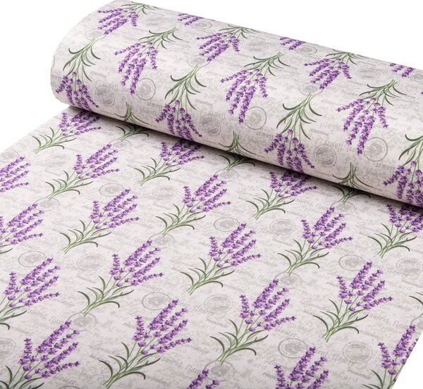 Biante Dekoračný okrúhly obrus PML-033 Provence levandule Ø 110 cm