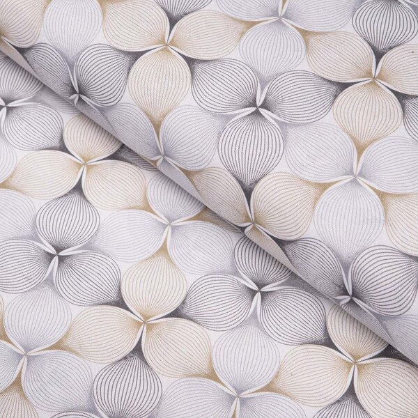 Biante Dekoračný oválny obrus PML-031 Designové geometrické obrazce na bielom 50x100 cm