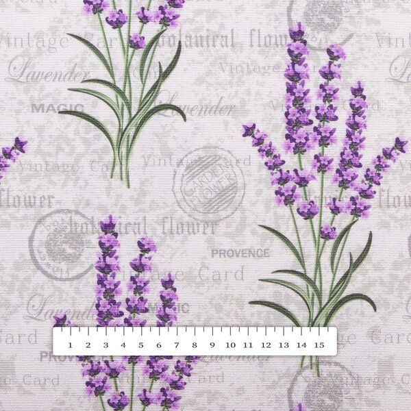 Biante Dekoračný okrúhly obrus PML-033 Provence levandule Ø 110 cm