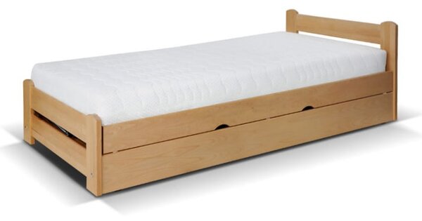 Posteľ s vyklápacím roštom Relaxin, 90x200cm, masív buk