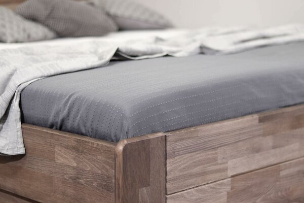 Posteľ s úložným priestorom FUTON, 140x200cm, masiv buk