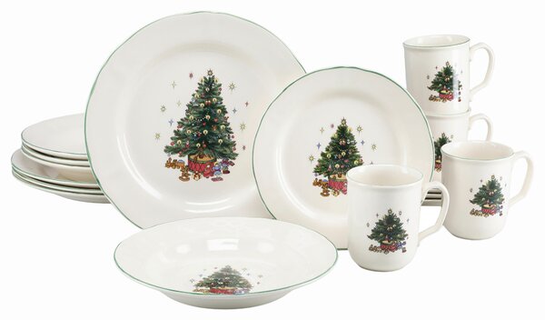 KOMBINOVANÝ SERVIS Tannenbaum bunt 16-dielne Creatable - Jedálenské sety, Online Only