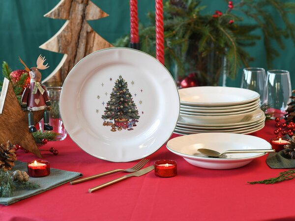 JEDÁLENSKÝ SERVIS Tannenbaum bunt 12-dielne Creatable - Jedálenské sety, Online Only