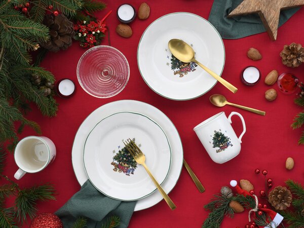 KOMBINOVANÝ SERVIS Tannenbaum bunt 16-dielne Creatable - Jedálenské sety, Online Only