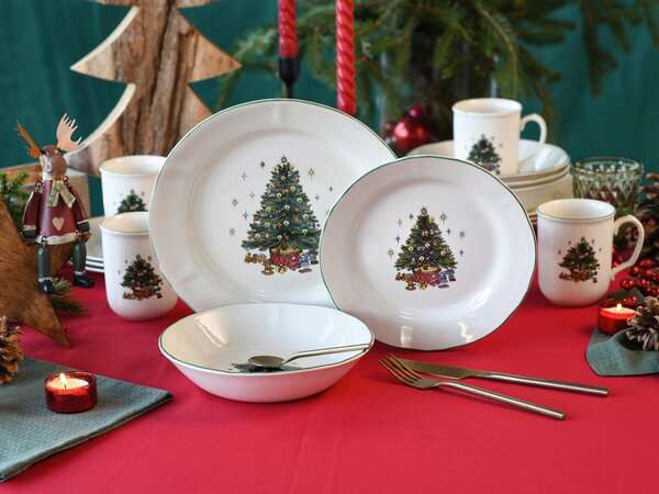 KOMBINOVANÝ SERVIS Tannenbaum bunt 16-dielne Creatable - Jedálenské sety, Online Only