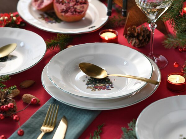 JEDÁLENSKÝ SERVIS Tannenbaum bunt 12-dielne Creatable - Jedálenské sety, Online Only