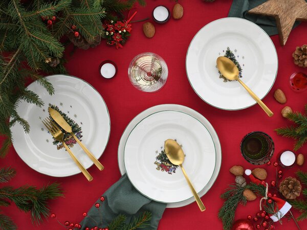 JEDÁLENSKÝ SERVIS Tannenbaum bunt 12-dielne Creatable - Jedálenské sety, Online Only