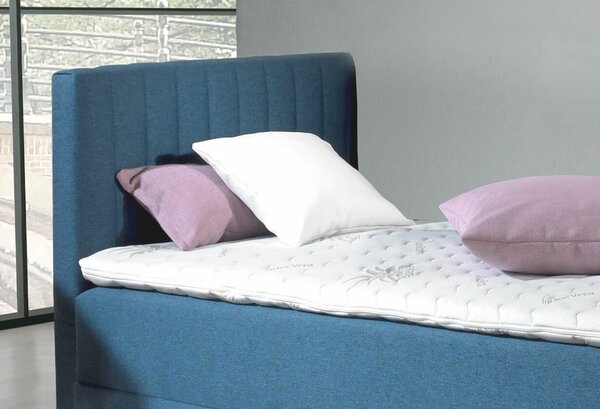 Posteľ boxspring s úložným priestorom NOVO s hlavovým čelom