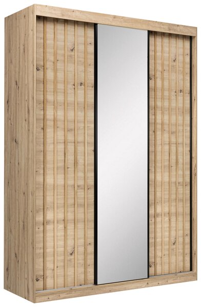 SKRIŇA S POSUVNÝMI DVERAMI, dub artisan, 150/215/59,5 cm P & B - Skrine, Online Only