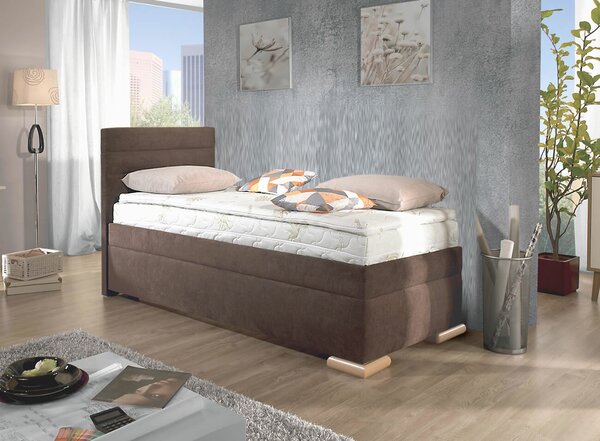 Posteľ boxspring s hlavovým čelom VENETO, s úložným priestorom