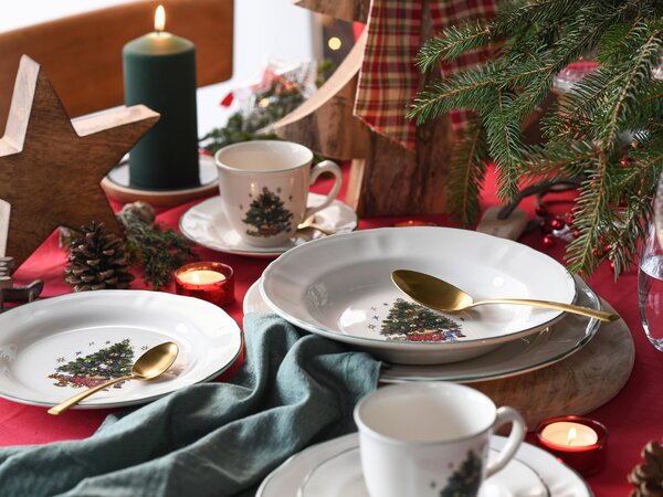KOMBINOVANÝ SERVIS Tannenbaum bunt 30-dielne Creatable - Jedálenské sety, Online Only
