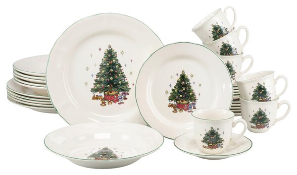 KOMBINOVANÝ SERVIS Tannenbaum bunt 30-dielne Creatable - Jedálenské sety, Online Only