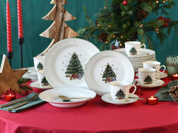 KOMBINOVANÝ SERVIS Tannenbaum bunt 30-dielne Creatable - Jedálenské sety, Online Only