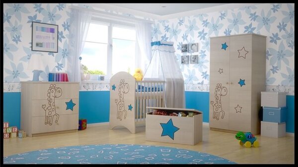 Baby Boo Detská izba Standard Gravir Žirafka modrá