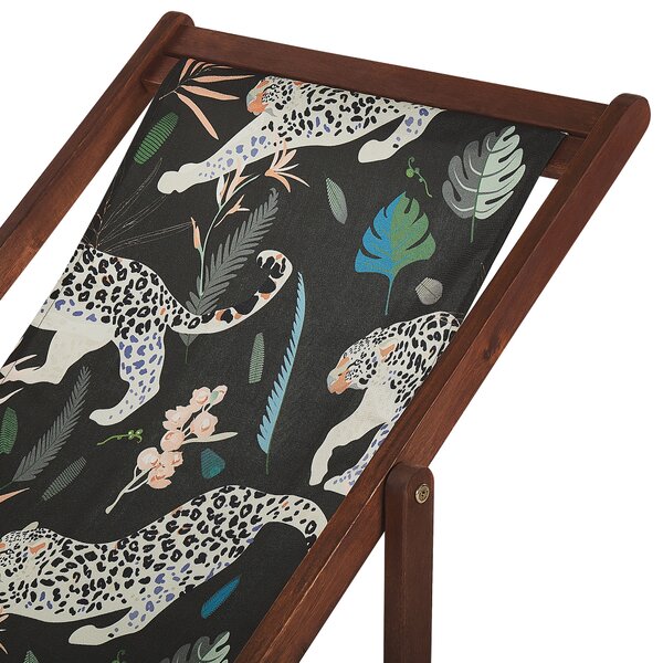 Sada 2 náhradných poťahov na záhradné ležadlo polyester 113 x 44 cm s motívom zvierat