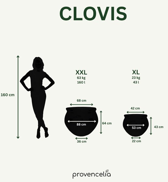 Keramický kvetináč Clovis - Tropická červená XXL (85 cm x 64 cm)