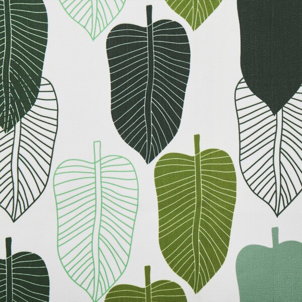 Sada 2 náhradných poťahov na záhradné ležadlo polyester 113 x 44 cm so vzorom listov