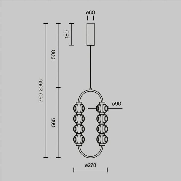 LED závesné svietidlo AMULET, 28 x 57 cm, zlatá farba, kov/sklo, Mosadz / zlato, Obývacia izba / jedáleň, kov, Moderný, Závesné svietidlo
