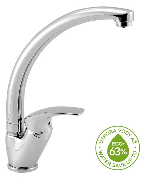 Novaservis Metalia ECO+ Stojánková drezová batéria, chrómová, 57014,0E
