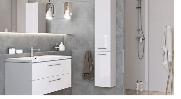 Cersanit Lara Como, závesná skrinka s umývadlom, 994×447×460 mm, biela lesklá, S801-191-DSM