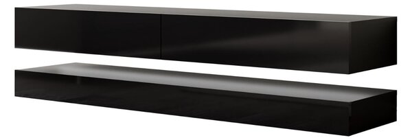 TV STOLIK SALLE ČIERNY LESK 140 cm
