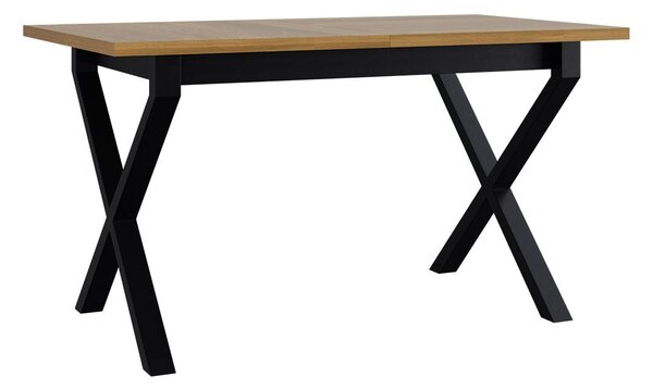 Mirjan24 Rozkladací stôl Elarno 80 x 140/180 I, Morenie: dub artisan L, Farby nožičiek: čierne kovové 5903211234651