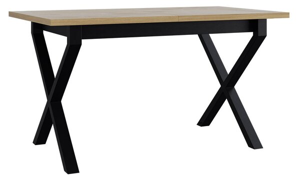 Mirjan24 Rozkladací stôl Elarno 80 x 140/180 I, Morenie: dub artisan L, Farby nožičiek: čierne kovové 5903211234651