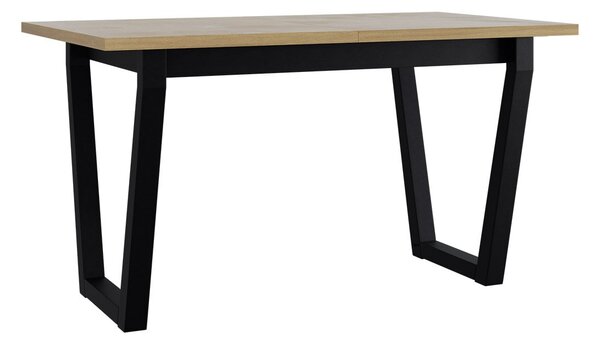 Mirjan24 Rozkladací stôl Elarno 80 x 140/180 II, Morenie: dub artisan L, Farby nožičiek: čierne kovové 5903211234699