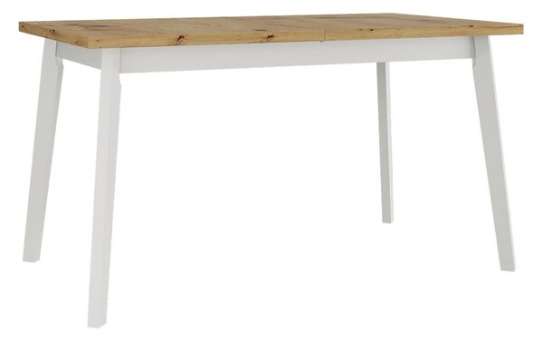 Stôl Harry 80 x 140/180 V, Morenie: dub artisan L, Farby nožičiek: biela Mirjan24 5903211234866