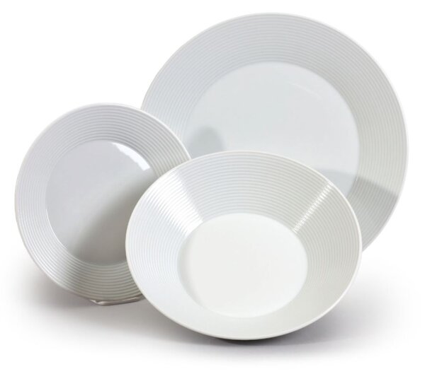 Thun 1794 Lea, sada tanierů, český porcelán, biela, Thun, 18 d