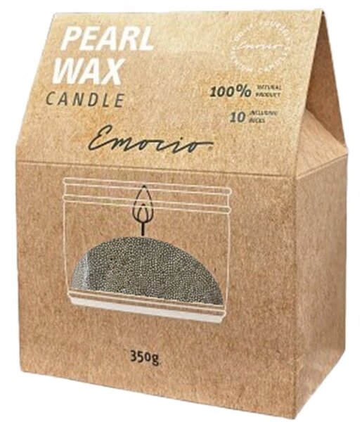 Emocio Pearl wax Green Sviečka 350 g