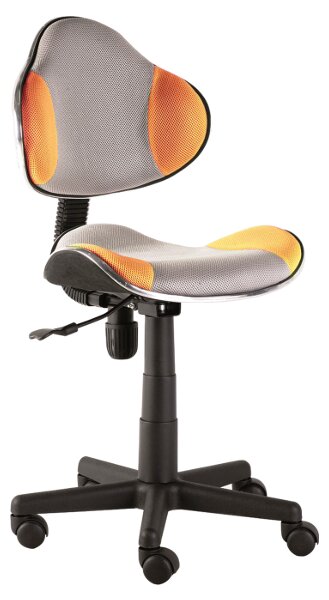 Signal Kancelárska stolička Q-G2 šedá/oranžová