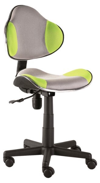 SIGNAL Q-G2 kancelárska stolička zelená / sivá