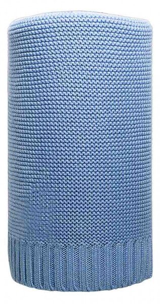 Bambusová pletená deka NEW BABY 100x80 cm modrá, Vhodnosť: Pre chlapcov