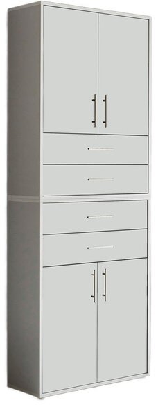 SKRINKA NA DOKUMENTY, sivá, biela, 84,4/227,2/33 cm MID.YOU - Online Only kancelárie, Online Only