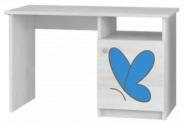 Baby Boo písací stôl Surf biela Gravir motýlik modrý
