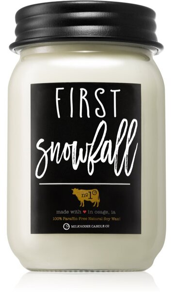 Milkhouse Candle Co. Farmhouse First Snowfall vonná sviečka Mason Jar 369 g