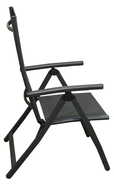 Doppler ACTIVE polohovacie záhradné kreslo káro Doppler