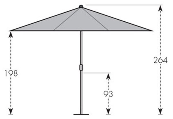Doppler ALU WOOD záhradný slnečník 350 cm béžový Doppler