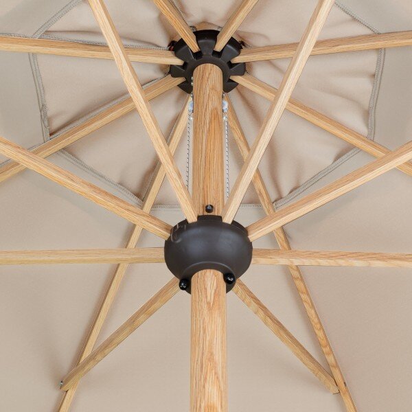 Doppler ALU WOOD záhradný slnečník 350 cm béžový Doppler