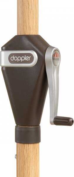 Doppler ALU WOOD záhradný slnečník 210 x 140 cm hnedá Doppler