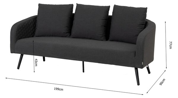 Doppler MELIA LIKA-TEX® záhradná lavica antracit Doppler
